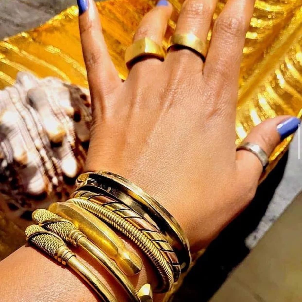 Coiled Bras Cuff