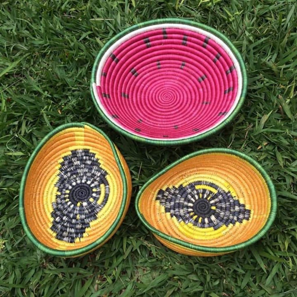 Traditional Rwandan baskets